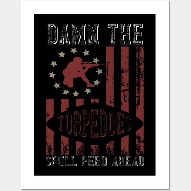 Damn the torpedoes, full speed ahead Wall Art by khalmer